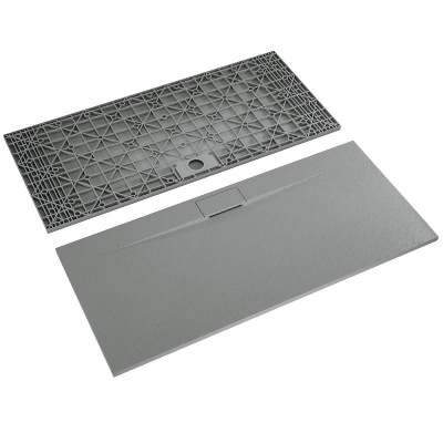 Душевой поддон прямоугольный RGW TKS-Gr Серый 80x200, стеклокомпозит фото в интернет-магазине Русалия