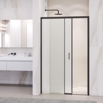 Душевая дверь RGW PA-017B 1600, стекло матовое-сатинат, профиль черный фото в интернет-магазине Русалия