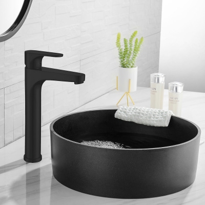 Смеситель ABBER Eleganz AF8311B для раковины, черный фото в интернет-магазине Русалия