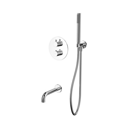 Термостатическая система для ванны скрытого монтажа WHITECROSS Y YSET10CR (хром) фото в интернет-магазине Русалия