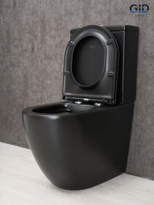 Унитаз напольный Gid Tn2188Bm 62250Y черный матовый 62.5x38.5x84 фото в интернет-магазине Русалия