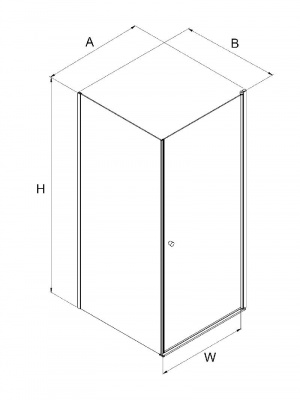 Душевое ограждение NEW TRENDY SUPERIA 90x80x195 K-0799 (хром) фото в интернет-магазине Русалия
