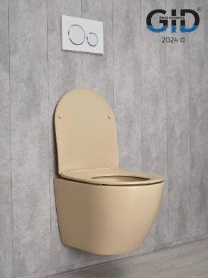Унитаз подвесной Gid Sr2198 62210Y светло-коричневый матовый 49x36x35.5 фото в интернет-магазине Русалия