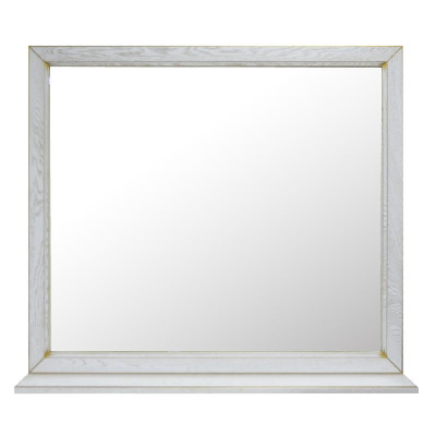 Зеркало Loranto Пандора 1030х920 белое золото, массив Дуб (Зеркало) фото в интернет-магазине Русалия