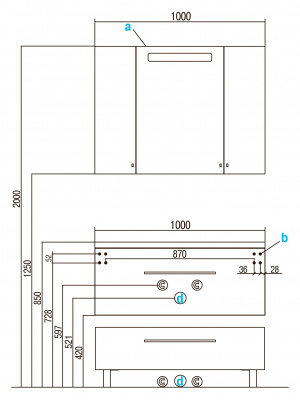 Тумба с раковиной Мадрид 100 М бордо Акватон фото в интернет-магазине Русалия