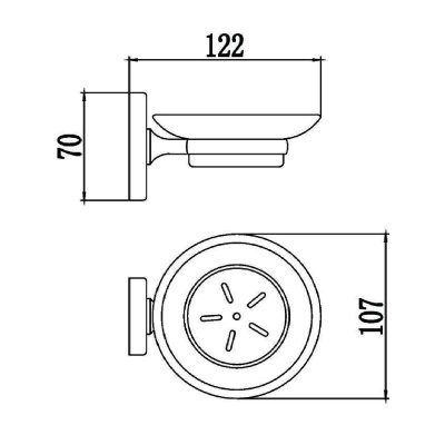 Мыльница Savol S-007059, хром фото в интернет-магазине Русалия