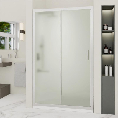 Душевая дверь RGW PA-016 1400, стекло матовое-сатинат, профиль хром фото в интернет-магазине Русалия