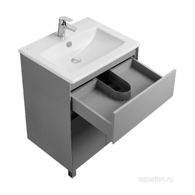 Тумба под раковину AQUATON Форест 60 туманный серый 1A278201FR4D0 фото в интернет-магазине Русалия