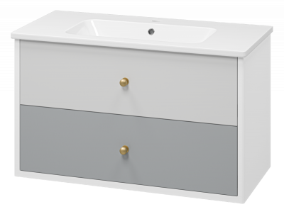 Тумба Анастейша 100 подвесная с раковиной Dreja Euphoria 100 Brevita фото в интернет-магазине Русалия