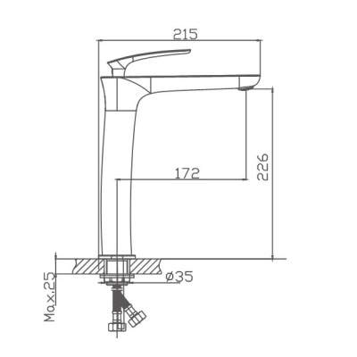 Смеситель для раковины Haiba (HB11616) фото в интернет-магазине Русалия