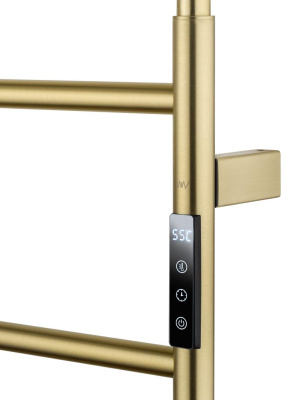 Полотенцесушитель электрический WONZON & WOGHAND WISMAR, Брашированное золото (WW-AL202-BG) фото в интернет-магазине Русалия