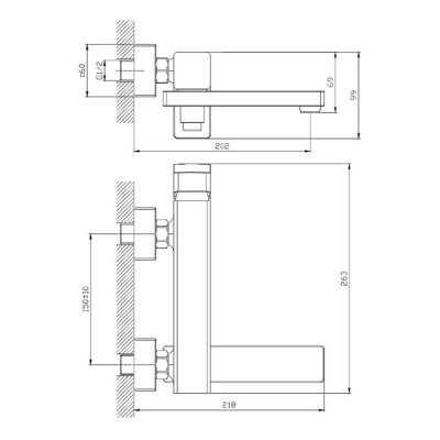 Смеситель для ванны Raglo R30.30.09, графит фото в интернет-магазине Русалия