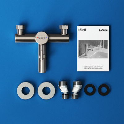 D3010000SS Logic new смеситель для ванны и душа из нержавеющей стали фото в интернет-магазине Русалия