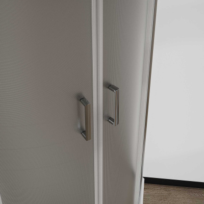 Душевой уголок City VSQ-5CT800MT, 800*800, хром, стекло текстурное Vincea фото в интернет-магазине Русалия