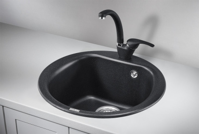 Кухонная мойка GRANULA (5101, ЧЁРНЫЙ) фото в интернет-магазине Русалия