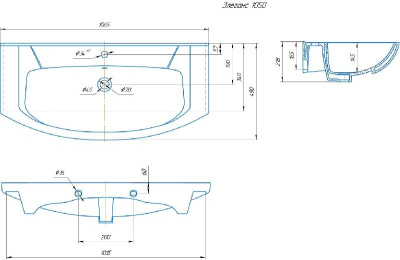 Тумба "Мирра 105", Элеганс 105 Corozo фото в интернет-магазине Русалия