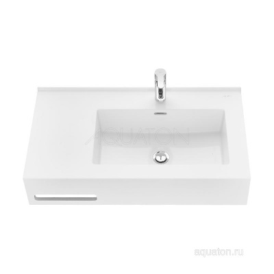 Раковина AQUATON Квадро Про 80 правая 1A734331QA01R фото в интернет-магазине Русалия