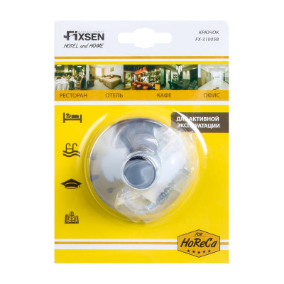 Крючок для ванной FIXSEN HOTEL FX-31005B, хром фото в интернет-магазине Русалия
