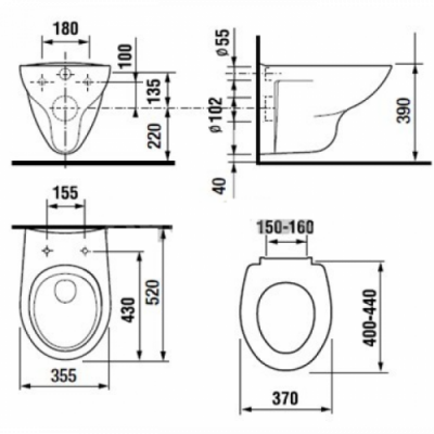 Комплект инсталляция и подвесной унитаз микролифт Mateo 893100010 Roca фото в интернет-магазине Русалия