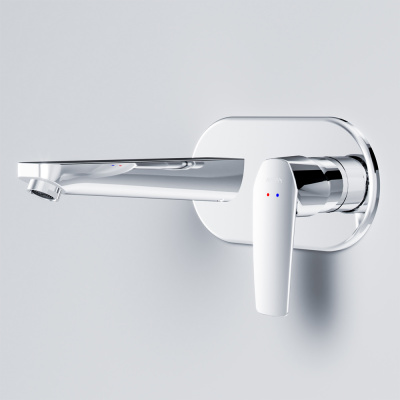 F90A72200 Gem, смеситель д/умывальника, монтируемый в стену, хром, шт. фото в интернет-магазине Русалия