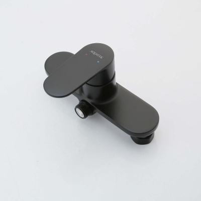 AQ1860MB НИКА смеситель для душа, матовый черный Aquatek фото в интернет-магазине Русалия