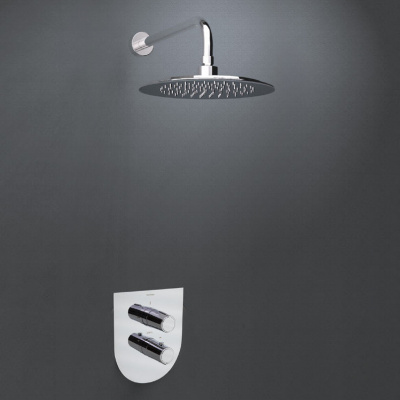 Встраиваемая термостатическая душевая система с тропическим душем TZAR K3424012 Ramon Soler фото в интернет-магазине Русалия