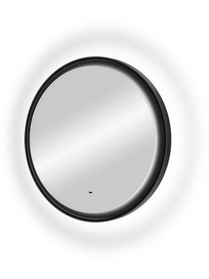 Зеркало с подсветкой Planet Black d800 бесконтактный овальный сенсор ЗЛП684 Continent фото в интернет-магазине Русалия