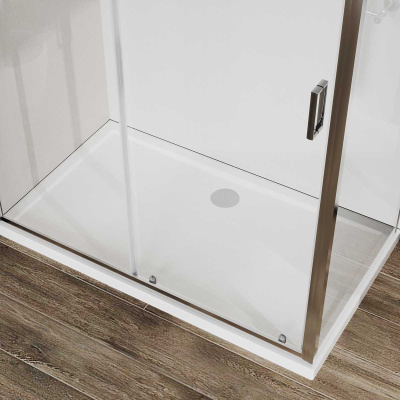 Душевой уголок City VSR-5CT9012CL, 1200*900, хром, стекло прозрачное Vincea фото в интернет-магазине Русалия