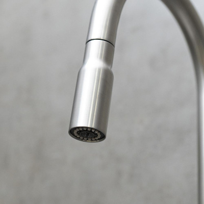 Смеситель Lemark Expert для кухни с вытягивающимся поворотным изливом (LM5086S) фото в интернет-магазине Русалия