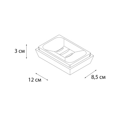 Мыльница FIXSEN WOOD FX-110-4, белый/коричневый фото в интернет-магазине Русалия