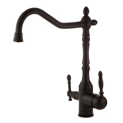 Смеситель для кухни под фильтр Venezia 30638 черный матовый Veragio фото в интернет-магазине Русалия