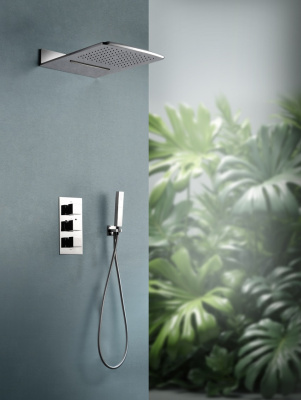 Встраиваемая душевая система с термостатом AltroBagno Cascata 040101 Cr AltroBagnoCascata040101Cr фото в интернет-магазине Русалия