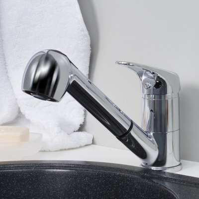 Oder 6365 Смеситель для кухни с выдвижной лейкой Wasserkraft фото в интернет-магазине Русалия