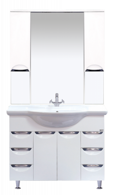 Зеркальный шкаф Орхидея 105 П-Жас02105-011Св Misty фото в интернет-магазине Русалия