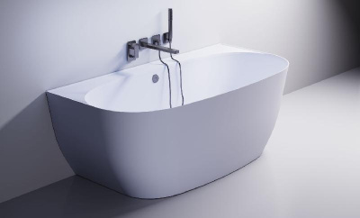 Ванна АТРИЯ пристеночная, литой мрамор 1700х850 01010013 Astra-Form фото в интернет-магазине Русалия