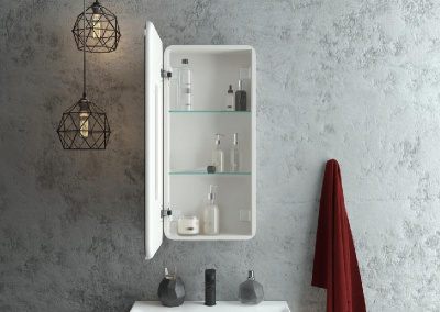 Зеркальный шкаф Elliott 400х800 левый МВК058 Continent фото в интернет-магазине Русалия