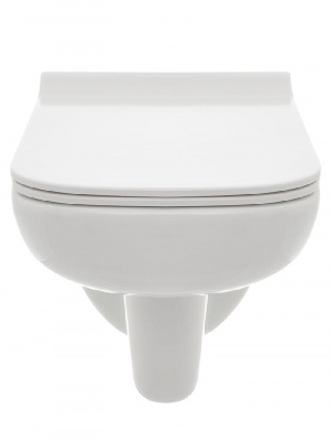 AQM2007 Унитаз подвесной с сиденьем SoftClose, технология смыва Rimless. 550х350х375 AQUAme фото в интернет-магазине Русалия