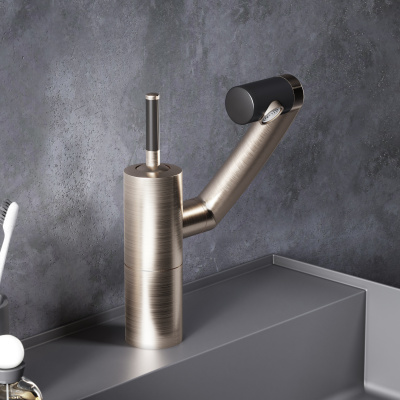 290217264 Arc, смеситель для раковины, никель фото в интернет-магазине Русалия