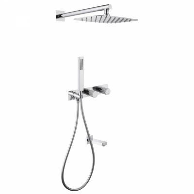 Душевая система ABBER Rund AF8717 скрытого монтажа с изливом, хром фото в интернет-магазине Русалия