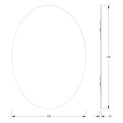 Зеркало настенное Primary EVOFORM 50х70 см, BY 0030 фото в интернет-магазине Русалия