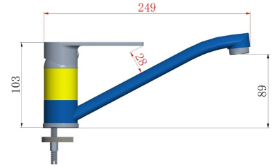 Смеситель ESKO для кухни Lagos (LG 05) фото в интернет-магазине Русалия