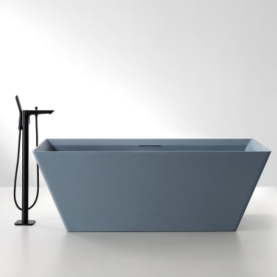 Ванна из искусственного камня ABBER Berlin AM9912G серая матовая 170х75х60 см фото в интернет-магазине Русалия