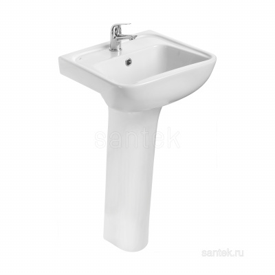 Раковина Santek Лонги 450х420 отверстие под смеситель 1WH501753 фото в интернет-магазине Русалия