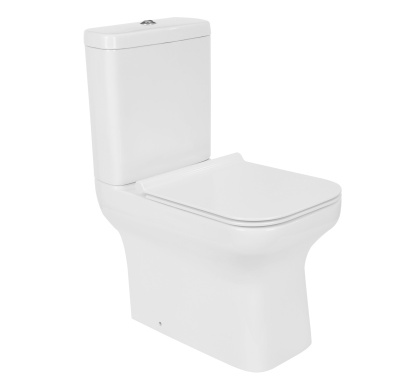 Унитаз-компакт с крышкой микролифт ARLES AS1002+AS1003+AS1001T Creo Ceramique фото в интернет-магазине Русалия