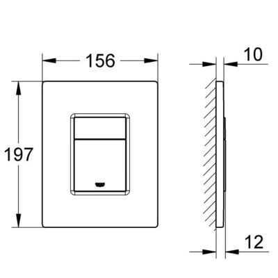 Накладная панель 38732B00 бронза Skate Cosmopolitan Grohe фото в интернет-магазине Русалия