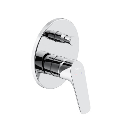 777100000 Jupiter, смеситель монтируемый в стену ванной - душевой, хром фото в интернет-магазине Русалия