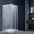Душевой уголок Alpha VSS-3AL800MT, 800*800, хром, стекло текстурное Vincea фото в интернет-магазине Русалия