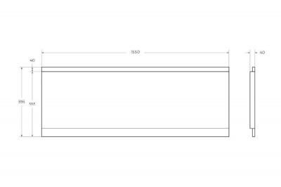 Передняя панель для акриловой ванны CEZARES ECO-155-SCR-W37 фото в интернет-магазине Русалия