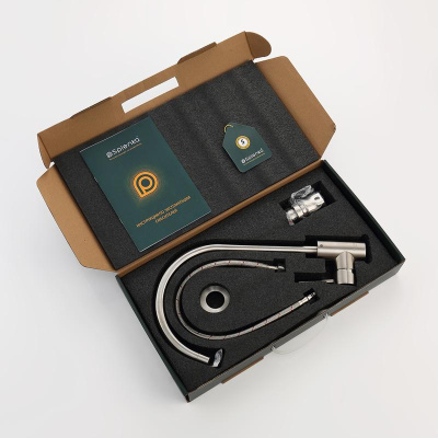 Смеситель для кухни Splenka S201.40.05, сатин фото в интернет-магазине Русалия