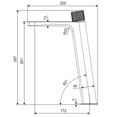 Смеситель для умывальника EXCELLENT Krotos AREX.8002CR (хром) фото в интернет-магазине Русалия